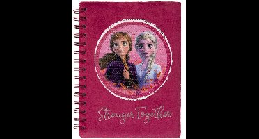 Undercover Disney Frozen notitieboek A5 met pailletten - multicolor.