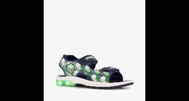 Minecraft jongens sandalen met lichtjes blauw - Maat 29