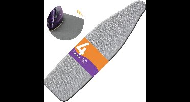 ApexArte® Strijkplankhoes - Strijkplankhoezen - Strijkplankovertrek - Grijs