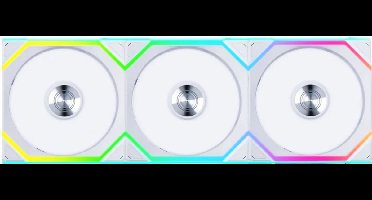 Lian Li UNI FAN SL Wireless Reverse Blade White - Ventilatorhuis 3-pack - 120mm - 400 - 2000 rpm - 31 dBA - 4-pin PWM - Lian Li L-Connect - ARGB - wit