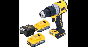 DeWalt DCD 805 E2 accu-klopboormachine 18 V 90 Nm borstelloos + 2x Powerstack accu 1,7 Ah + oplader
