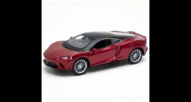 McLaren GT (Rood) (10 cm) 1/34 Welly - Speelgoed auto voor kinderen jongens meisjes - Modelauto Schaalmodel Miniatuurauto - Speel auto cadeau kind