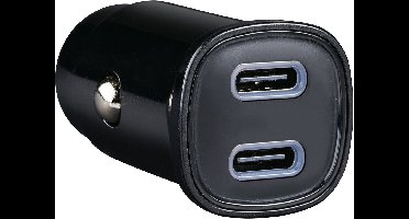 All Ride - Auto charger 12V-24V USB C+C - Acculader - kunststof (Pc) - zwart