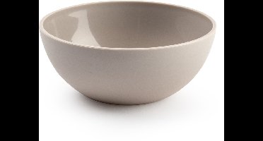Plasticforte kommetjes/schaaltjes - dessert/ontbijt - kunststof - D17 x H7 cm - taupe - BPA vrij