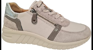 Hartjes Wave Sneakers - Leer - Dames - Grijs - Maat 42