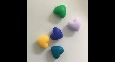 siliconen kralen hart 19x20 mm (5 st.) AST4