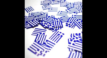 150 stuks Tafel confetti papier Griekenland - Hapjes Cocktail Tapas Zomer Terras EK WK Voetbal Decoratie Tafelconfetti