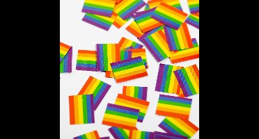 450 stuks Tafel confetti papier Regenboog - Hapjes Cocktail Tapas Zomer Terras EK WK Voetbal Decoratie Tafelconfetti