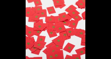 450 stuks Tafel confetti papier Marokko - Hapjes Cocktail Tapas Zomer Terras EK WK Voetbal Decoratie Tafelconfetti