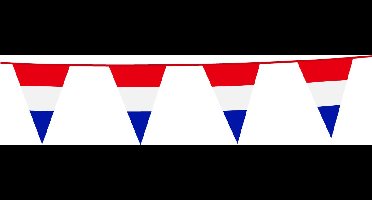 2x Vlaggenlijn Nederland 10 Meter - Voetbal EK WK Landen Land Feest Versiering Decoratie