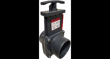 Mega Schuifafsluiter PVC-U 50 mm lijmmof 2,5bar grijs type 8000