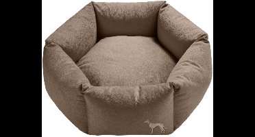 Orthopedische Hondenmand 6-hoekig Taupe L = Ø 90 cm