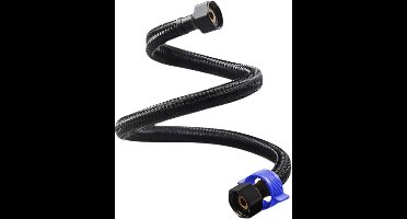 Profielenloods - Aansluitslang flexibel 3/8" x 1/2" zwart 600 mm (60cm)