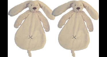 2 Happy Horse Richie Knuffeldoekjes - beige - Baby cadeau - Kraamcadeau - Tuttle doekjes