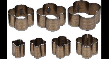 Punch Cutter Gereedschap - 7 Stuks Holle Punch Cutter Set voor Leer Handwerk Bloemen Snijden .