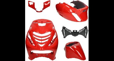 Kappenset Piaggio Zip 2000 Ferrari Rood met SP voorscherm 5 delig