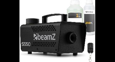 BeamZ S550 rookmachine set met reinigings- en rookvloeistof - Inclusief afstandsbediening - 550W
