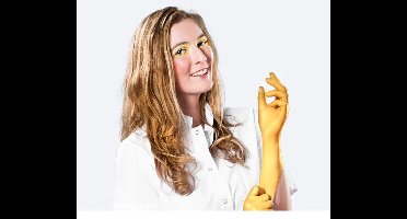 Comforties Soft nitril Glamour Gold Handschoen 100 stuks Maat: XS Comforties -- Nitril handschoen voor tatoeage / tattoo / piercing PMU enzv