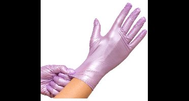 Comforties Soft nitril Glamour Lila Handschoen 100 stuks Maat: S Comforties - Roze - Nitril handschoen voor tatoeage / tattoo / piercing PMU enzv
