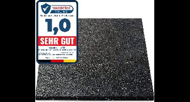 FLOORDIREKT Premium Anti-Trilmat 60x60cm - Made in Germany - Voor Wasmachines, Drogers etc. - Kan op Maat worden gesneden - Verkrijgbaar in 4 Diktes (60 x 60 x 1,0 cm)