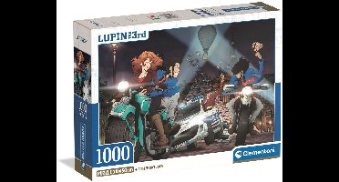 Clementoni - Puzzel - 1000 Stukjes - Lupin III - Compact Box - Puzzel Voor Volwassenen