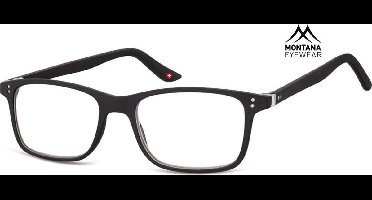 Montana Leesbril Mr72 Unisex Rechthoekig Zwart Sterkte +1.00