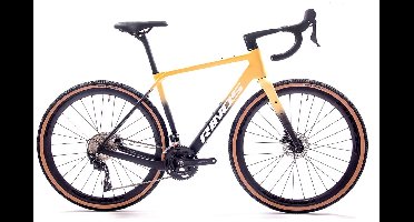 Rinos Sandman 4 - Gravel Fiets - Gravel Bike – carbonframe - GRX400 20 versnellingen - hydraulische schijfremmen - lichtgewicht - allround fiets voor elk terrein - Zwart Zand 50