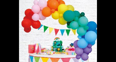 Ballonnen Decoratie Kit Regenboog 71 Delig - Feest Decoratie DIY Party