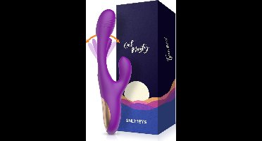 ONLYTOYS ® Tsunami - Premium 3 in 1 Vibrator - Tarzan Vibrators voor Vrouwen - Clitoris Stimulator & G-spot Vibrator - Rabbit - Stotende Dildo