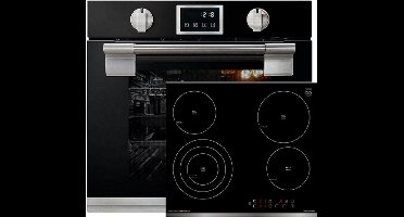 Kaiser - Inbouwoven - EH 6338 s - kookplaat - KCT 6703 F - pyrolytische oven - 11 functies - Elektrische kookplaat - Hi Light - glaskeramische kookplaat - 60 cm