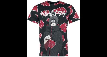Naruto Shippuden - Itachi Clouds Heren T-shirt - meerkleurig - L
