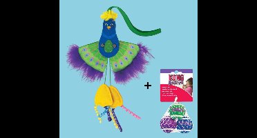 Combideal - Kong Connects Pauw + Kong Kat Tennisballen Met Bellen