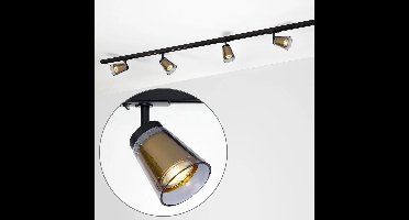 Modern 1-fase railsysteem van 1,5 meter plafondlamp - Jula goud