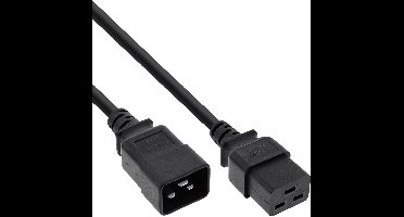 C19 - C20 Verlengkabel - 3 x 1,5mm2 - 5 meter - Zwart