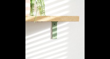 STERKSTAEL Ares Salie Groen - industriële plankdrager – geschikt voor een plank van 20 to 25 cm – kleur groen – incl. bevestigingsmateriaal - poedercoating – staal - 1 stuk