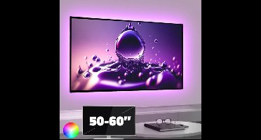 TV verlichting | TV Lamp | met 4x RGBWW strip 50-60 inch | Gaming accessoires | Led Light Strip | Licht strip