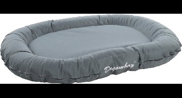 Flamingo Hondenkussen Dreambay® Ovaal petrol - 100 x 75 x 15cm - Wasbaar - Afneembare hoes met rits - Waterafstotend - Ideaal voor Border Collie, Shetland Sheepdog, Beagle, Cocker Spaniel & Whippet enz..