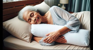 Guling Bantal Pollo, Small Maat:~70xØ~14-15cm. Premium klasse Medium 450gr. 100% natuurlijk Hypoallergeen kussen Kpok™ Java Kapok -Kind | Rug-Zij-slaper Handgemaakt Goeling Rolkussen lichaamskussen- Sluimerrol-Bolster-Yoga-Zorg,Nekrol, Body Pillow#