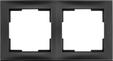 ION industries afdekraam 2-voudig - E1 mat zwart (80.302.216)