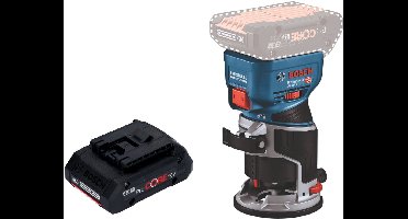 Bosch GKF 18V-8 professionele accu-kantenfrees 18 V 8,0 mm borstelloos + 1x ProCORE accu 4,0 Ah - zonder oplader