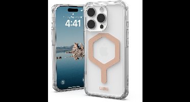 Urban Armor Gear Plyo Hoesje Geschikt voor Apple iPhone 16 Pro | Compatibel met MagSafe | Back Cover met Magneet | Militaire Standaard | Ice Roze