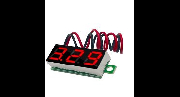 0,28Inch Voltmeter met display DC 4-30V - kleur Rood
