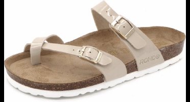 Rohde Dames slipper - 5575-14 Beige Lak - Maat 41