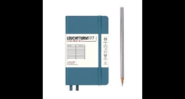 Leuchtturm notitieboek pocket 9x15cm lijn stone blue A6 formaat - Notebook - 4004117610738