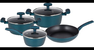 Michelino Pannenset - 7-Delig - Nora Serie - Blauw