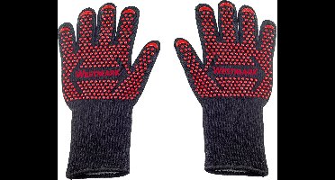 Westmark BBQ-handschoenen – vuurvaste BBQ-handschoenen, voor veilig werken bij de BBQ, bij de oven of bij de open haard – 325 x 190 x 30mm, 2 stuks