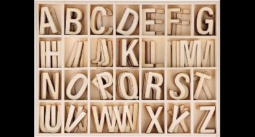 Alfabet hout 130 stuks - Artemio