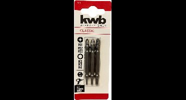 KWB 3 DubbelBit set 65 mm PZ/hex