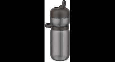 Mepal Drinkfles flip Sport - 600 ml - Flip en drink - Lekdicht - Draaglus en comfortabele grip - Vaatwasmachinebestendig - Drinkflessen - Graphite black