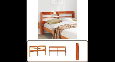 vidaXL Hoofdbord - 150 cm - Grenenhout - Wasbruin Hoofdbord - Beddecoratie - Houten Hoofdbord - VidaXL - Massief Hout
